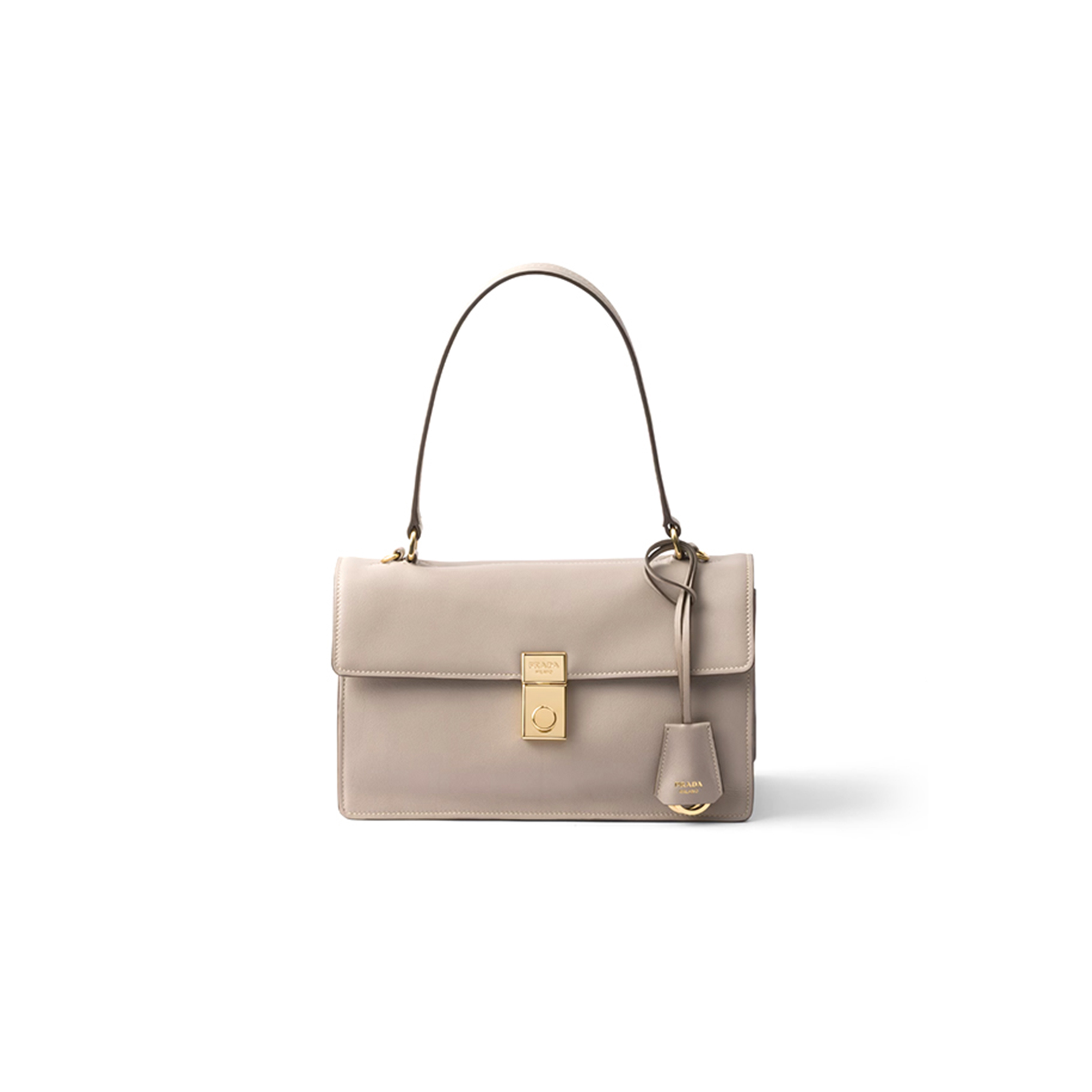 PRADA SOFT SOUND MEDIUM LEATHER SHOULDER BAG 1BN023 (28*16*10cm)